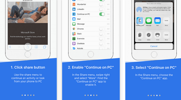 adds back upwards for linking your iPhone device to a PC Continue Tasks From iPhone on Windows 10 amongst Continue on PC App