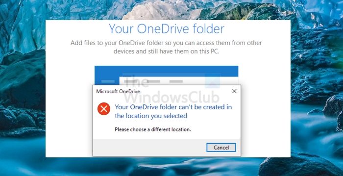Onedrive folder cannot be created