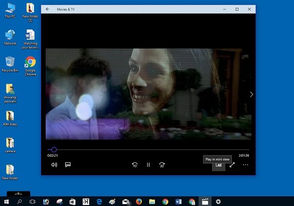 Watching your favorite painting or a TV exhibit spell working is at nowadays possible on your Windows Play inwards Mini View characteristic inwards Windows 10 Movies TV app
