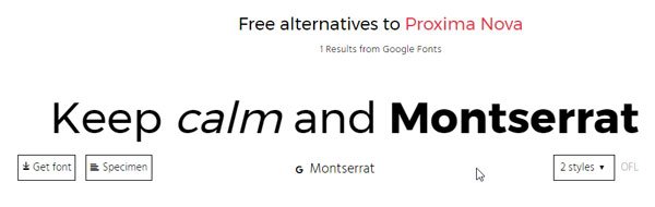 Alternatype lets you find free alternatives to paid fonts