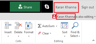 Co-Author and Collaborate in Excel