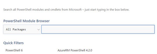 PowerShell Module Browser