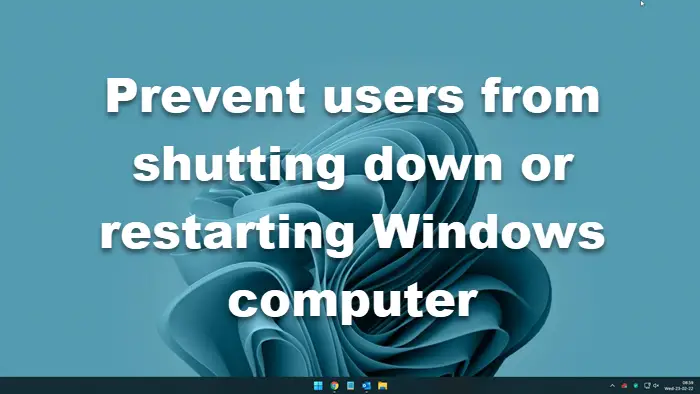 prevent windows 11 from restarting on its own