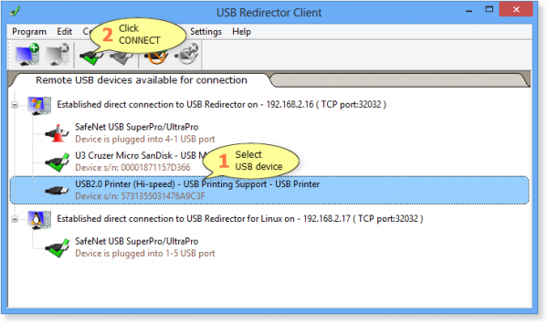 USB over network