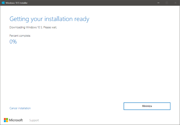 install Windows 10 S on any PC