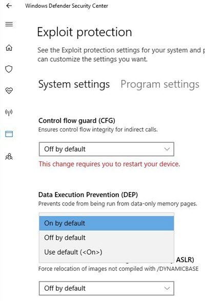 Windows Defender Exploit Guard