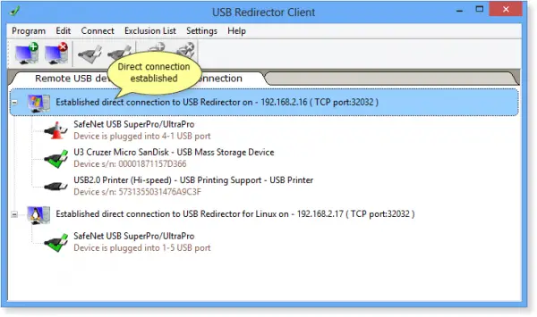 USB Redirector Client