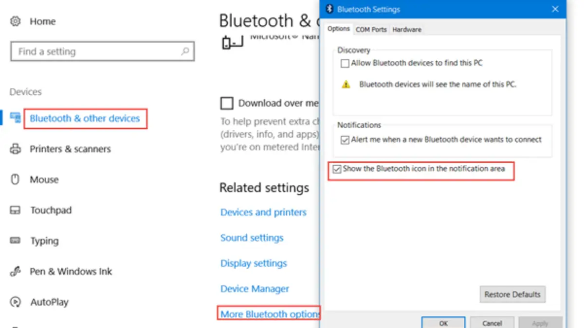 Bluetooth Icon Missing In Windows 10 Action Center