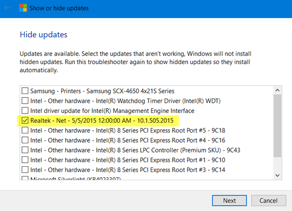 I of late noticed that I was offered an update for Realtek Driver update keeps beingness offered past times Windows Update