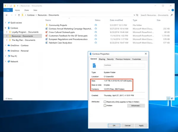 Turn on OneDrive Files On-Demand