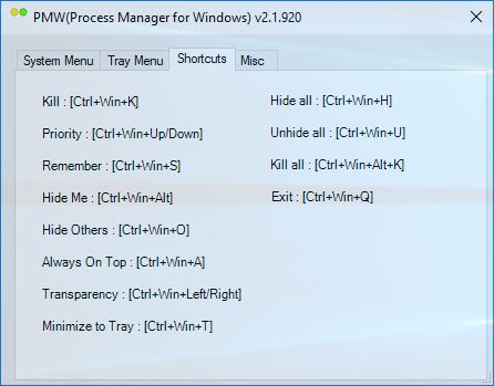 Process Manager for Windows