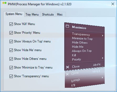 Process Manager for Windows