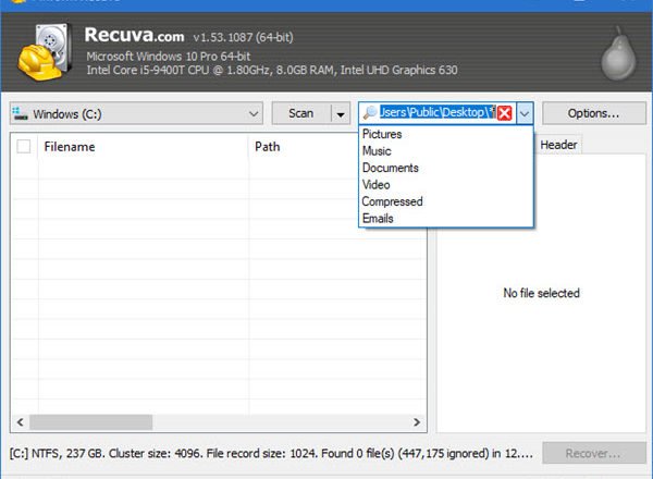 Free Data Recovery Software to recover deleted files & folders