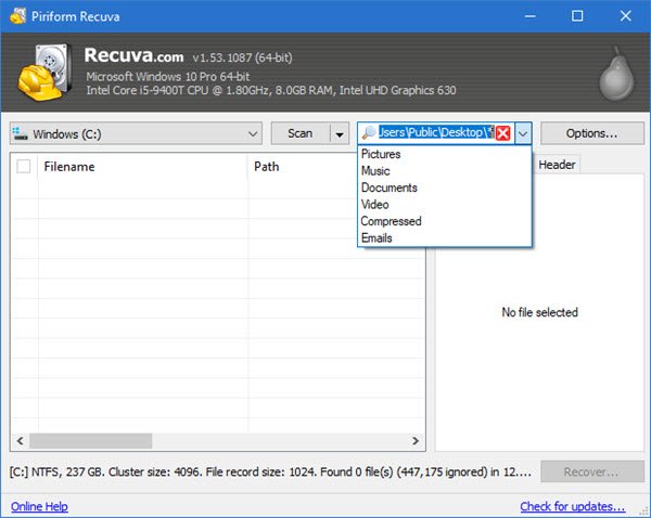 Free Data Recovery Software to recover deleted files & folders