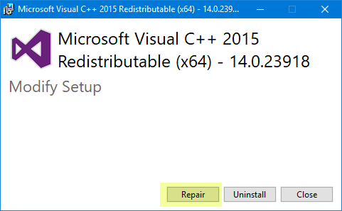 The program can't start because api-ms-win-crt-runtime-l1-1-0.dll is missing