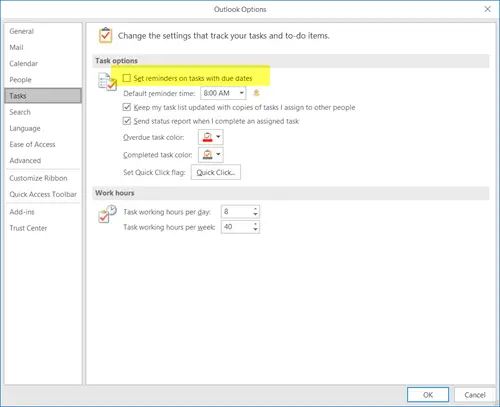 Turn Off Outlook Calendar Reminders And Popup Notifications