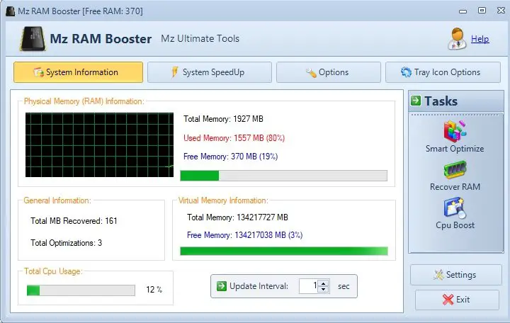 Mz Ram Booster for Windows to RAM