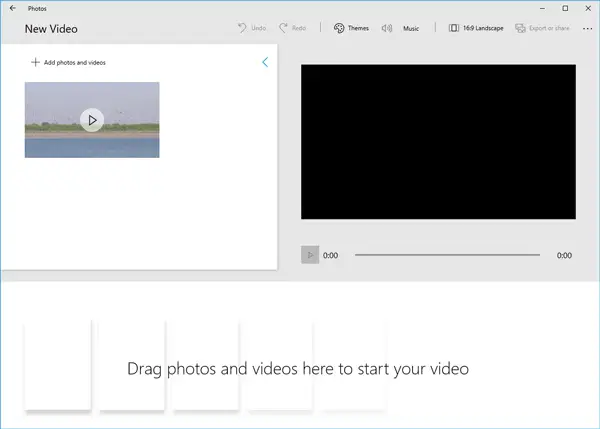 windows 10 video editor app