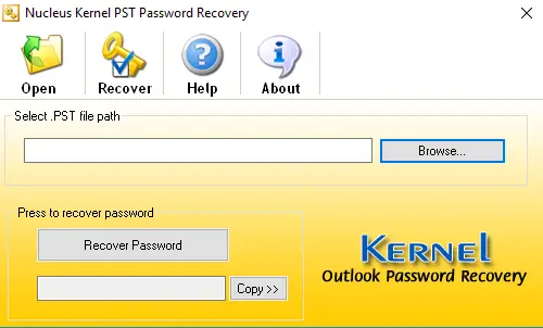 Outlook PST password recovery software