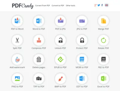 PDF Candy all-in-one tool to process PDF