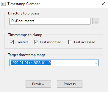 Timestamp Clamper