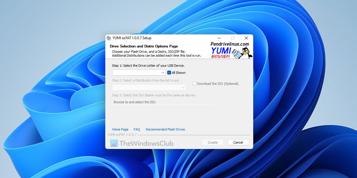 Create a MultiBoot USB Flash Drive using YUMI Multiboot USB Creator