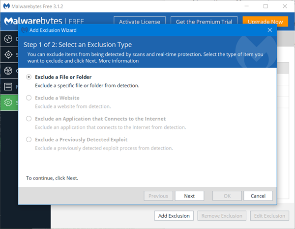 One of the pop programs for silencing together with removing malware is Malwarebytes blocks Program or Website – Add Exclusions