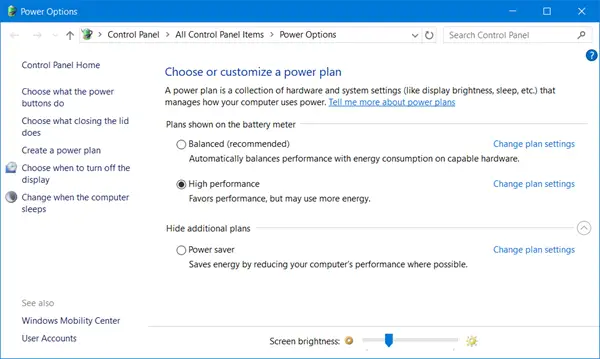 Adjust Screen Brightness on Windows laptop