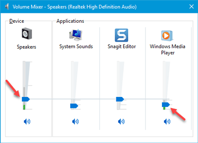 Computer volume too low on Windows