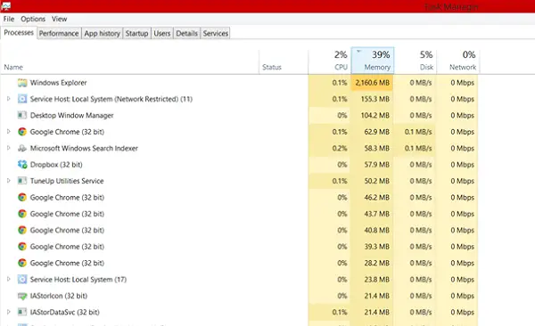 Memory Leak in Windows 10