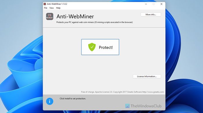 Anti-WebMiner for Windows will stop Cryptojacking Mining Scripts