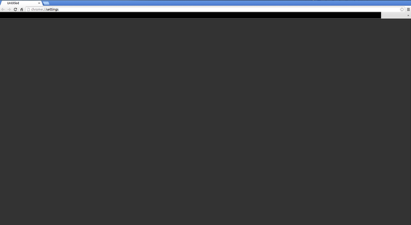 google chrome black screen