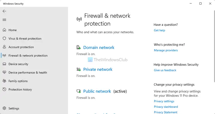 Windows Defender Network Protection feature in Windows 11/10