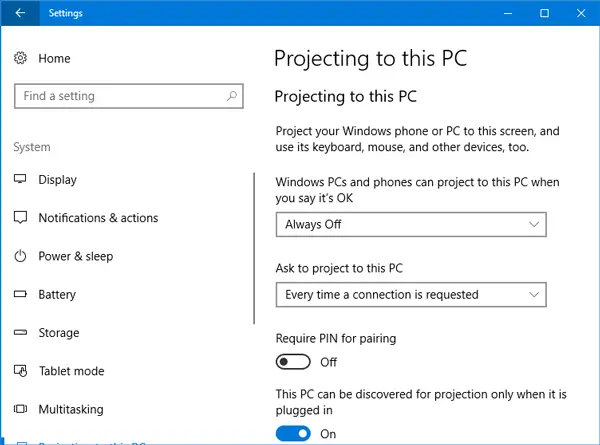 Bluetooth audio devices, Wireless Displays not connecting on Windows 10