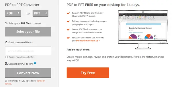 onvert PDF to PPT