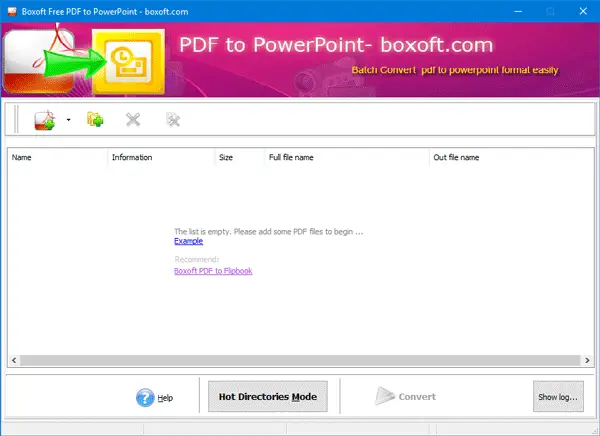 Free software to convert PDF to PPT