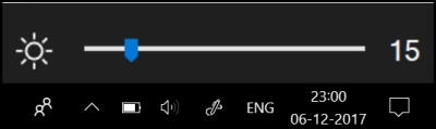add a Brightness Slider to Windows 10