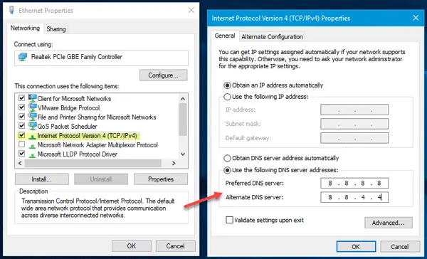 Your DNS Server might be unavailable