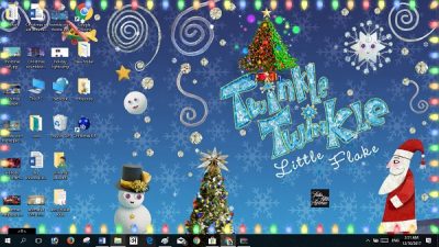 Windows 10 Christmas Themes Wallpapers Tree Screensavers Snow