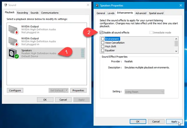 high CPU usage by Windows Audio Device Graph Isolation