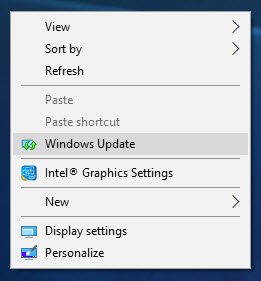 run windows update