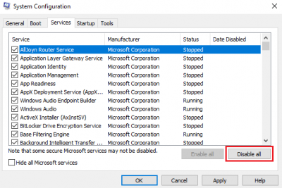 Troubleshoot in Clean Boot state