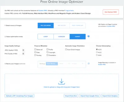 Free tools to compress image online