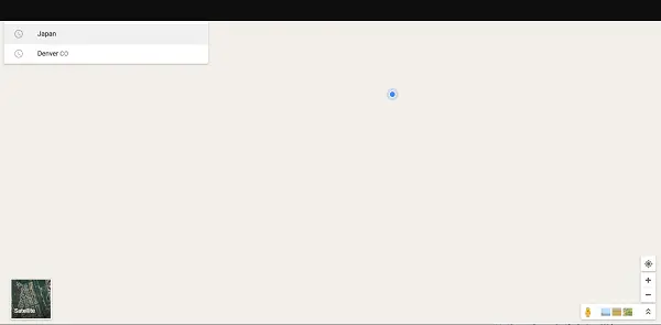 Google Maps shows blank screen