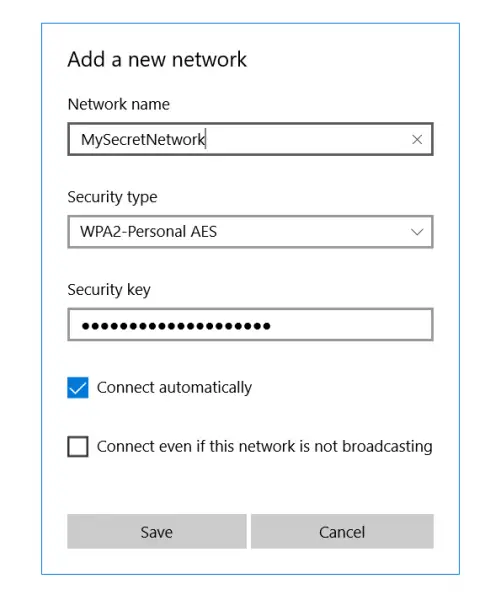 find and connect to Hidden WiFi Networks