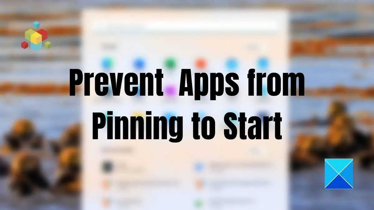Prevent Apps from Pinning to Start