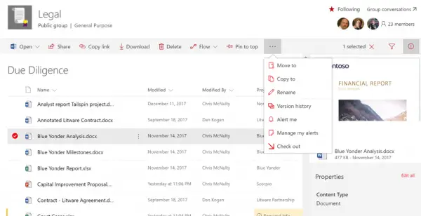 Move files between Office 365, SharePoint and OneDrive