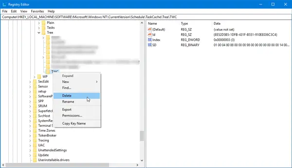 The selected task   0   no longer exists in Task Scheduler on Windows 11 - 86