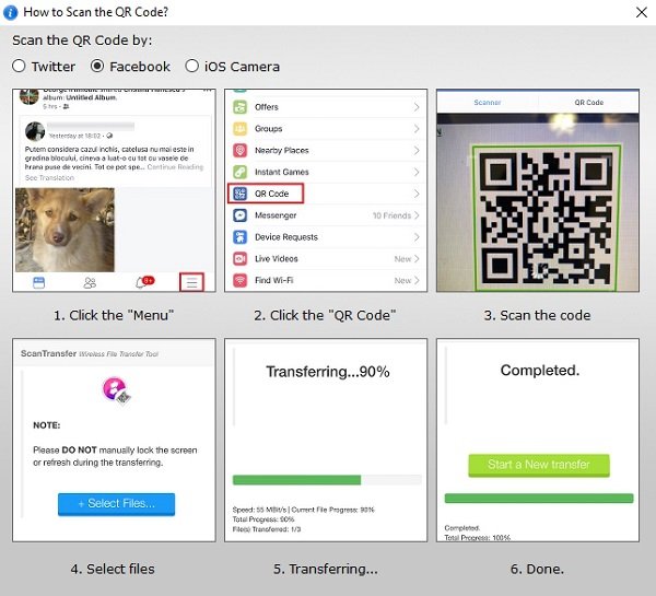 ScanTransfer lets you wirelessly share Photos and Videos