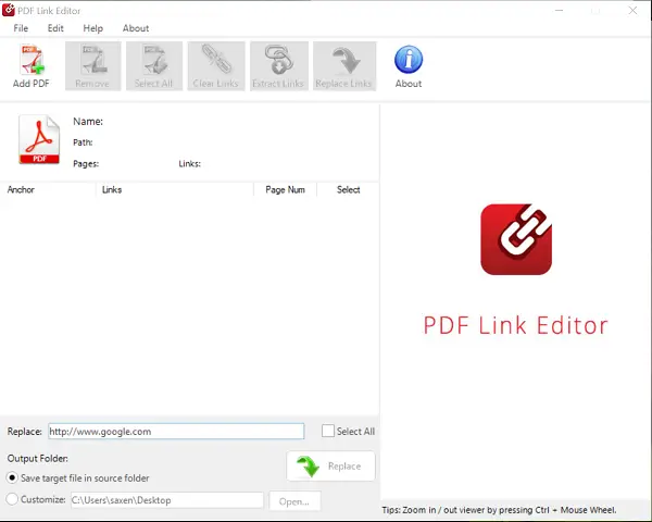 PDF Link Editor